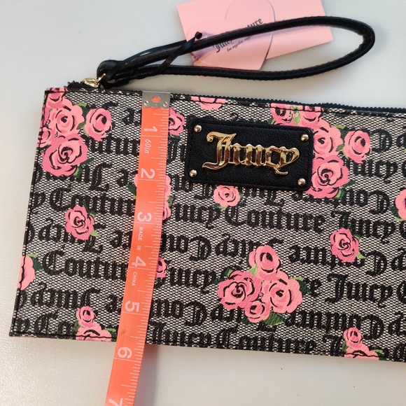 Juicy Couture Large Wristlet Logo Roses - Picture 6 of 11